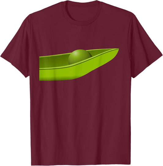 Two Peas in A Pod Matching Couples Costume Halloween Shirt T-Shirt - T-Shirt | Maroon
