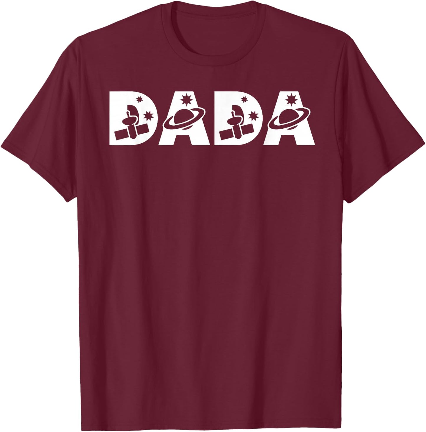 Funny Dada Space Astronaut Birthday Party T-Shirt - T-Shirt | Maroon