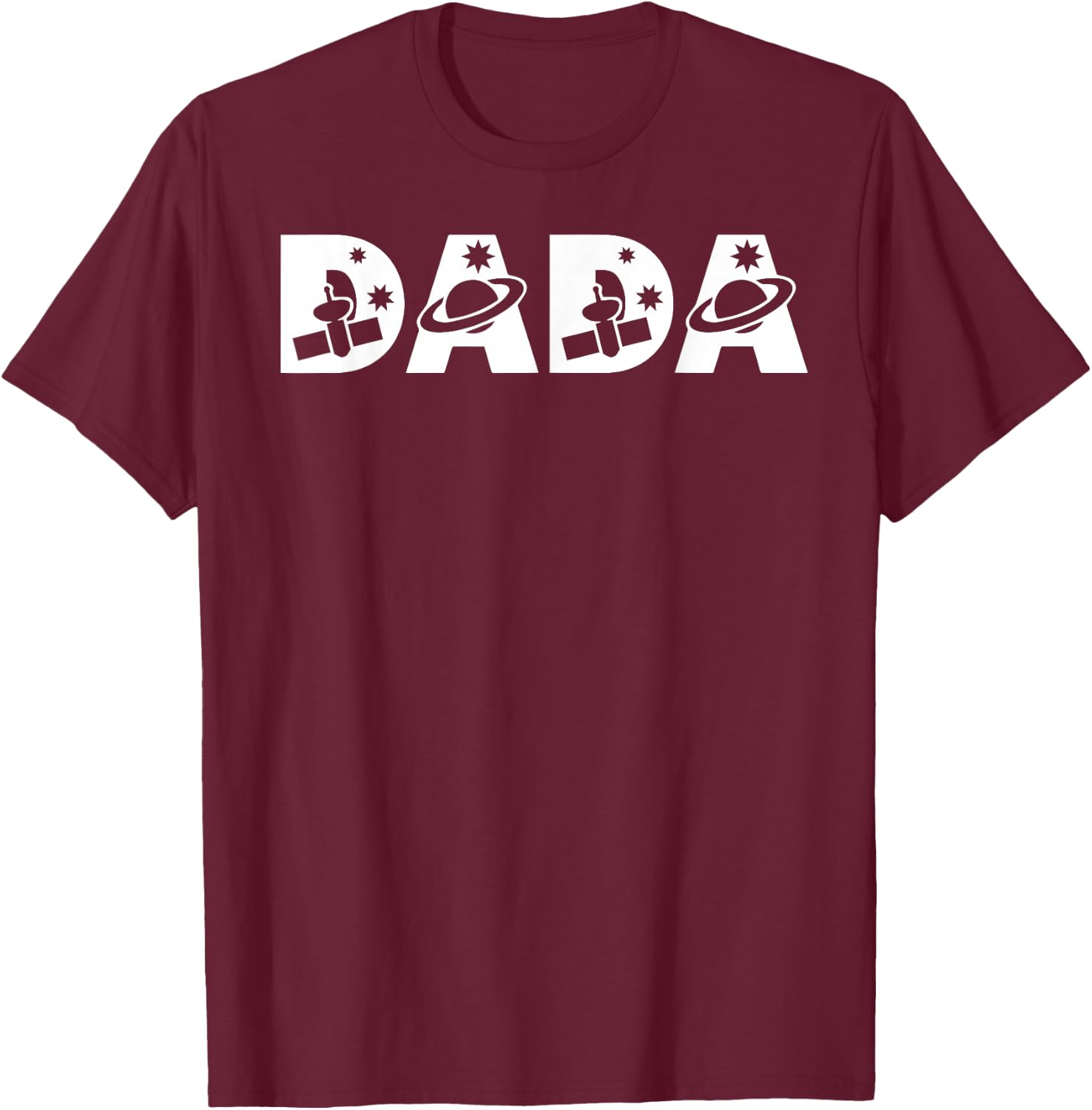 Funny Dada Space Astronaut Birthday Party T-Shirt - T-Shirt | Maroon