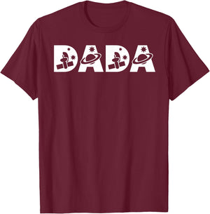 Funny Dada Space Astronaut Birthday Party T-Shirt - T-Shirt | Maroon
