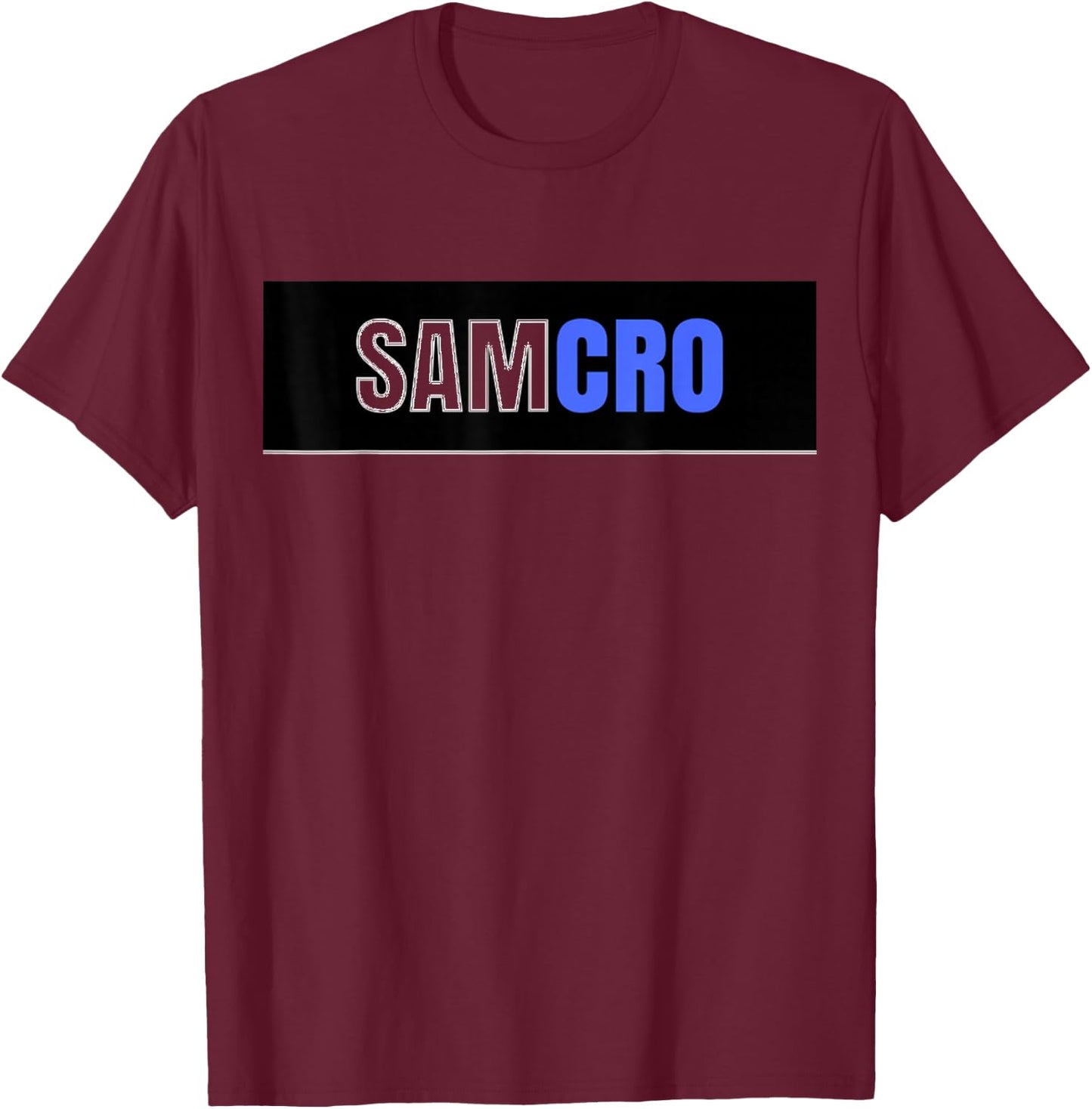 Samcro Motorcycle Club Biker T-Shirt - T-Shirt | Maroon