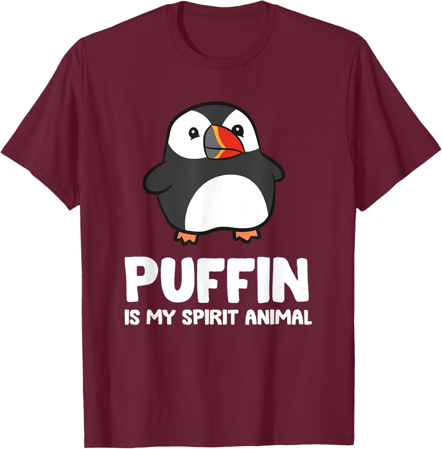Puffin Is My Spirit Animal Sea Bird Puffins T-Shirt - T-Shirt | Maroon