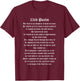23rd Psalm T-Shirt - T-Shirt | Maroon