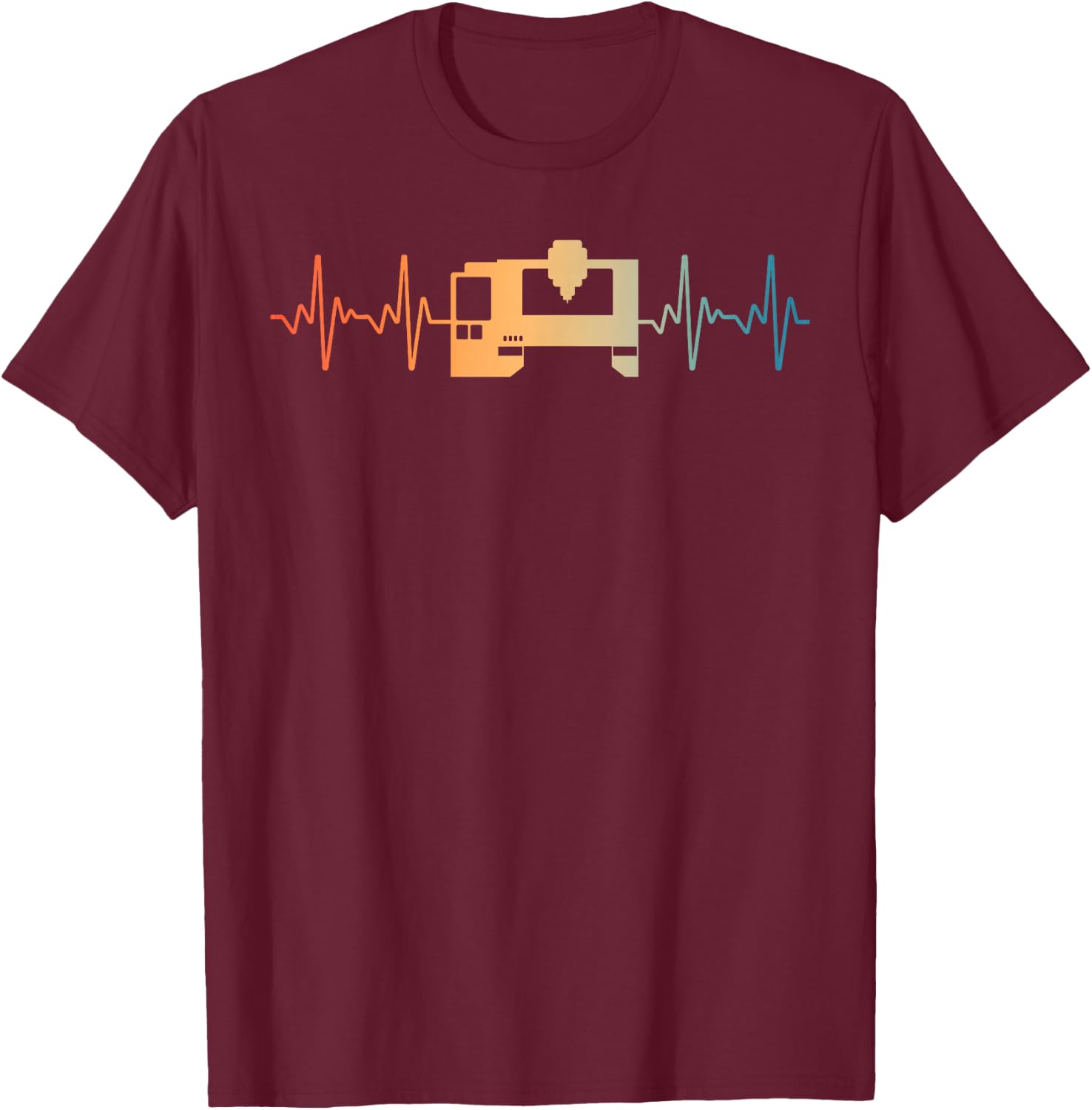 Cool CNC Machine Art Women CNC Machining Programmer T-Shirt - T-Shirt | Maroon