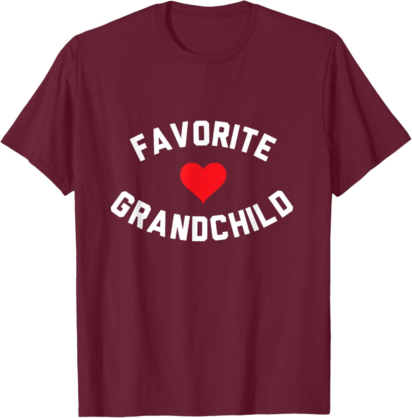 Favourite Grandchild T-Shirt - T-Shirt | Maroon