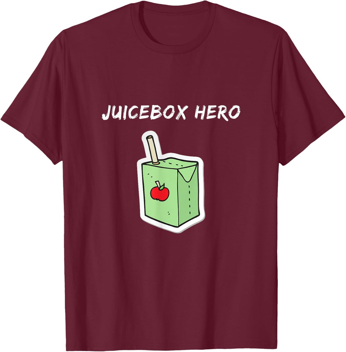 Juicebox Hero, Type 1 Diabetes T-Shirt - T-Shirt | Maroon