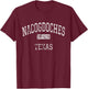 Nacogdoches Texas TX Vintage T-Shirt - T-Shirt | Maroon