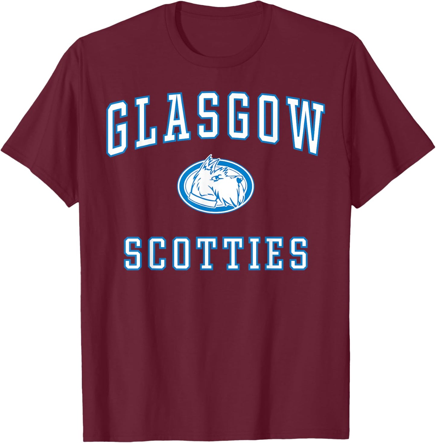 Glasgow High School Scotties C1 T-Shirt - T-Shirt | Maroon