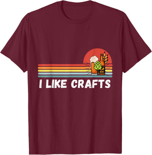 I Like Crafts Craft Beer Shirts Women Vintage T-Shirt - T-Shirt | Maroon