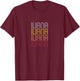 Iliana Personalized First Name Surname T-Shirt - T-Shirt | Maroon