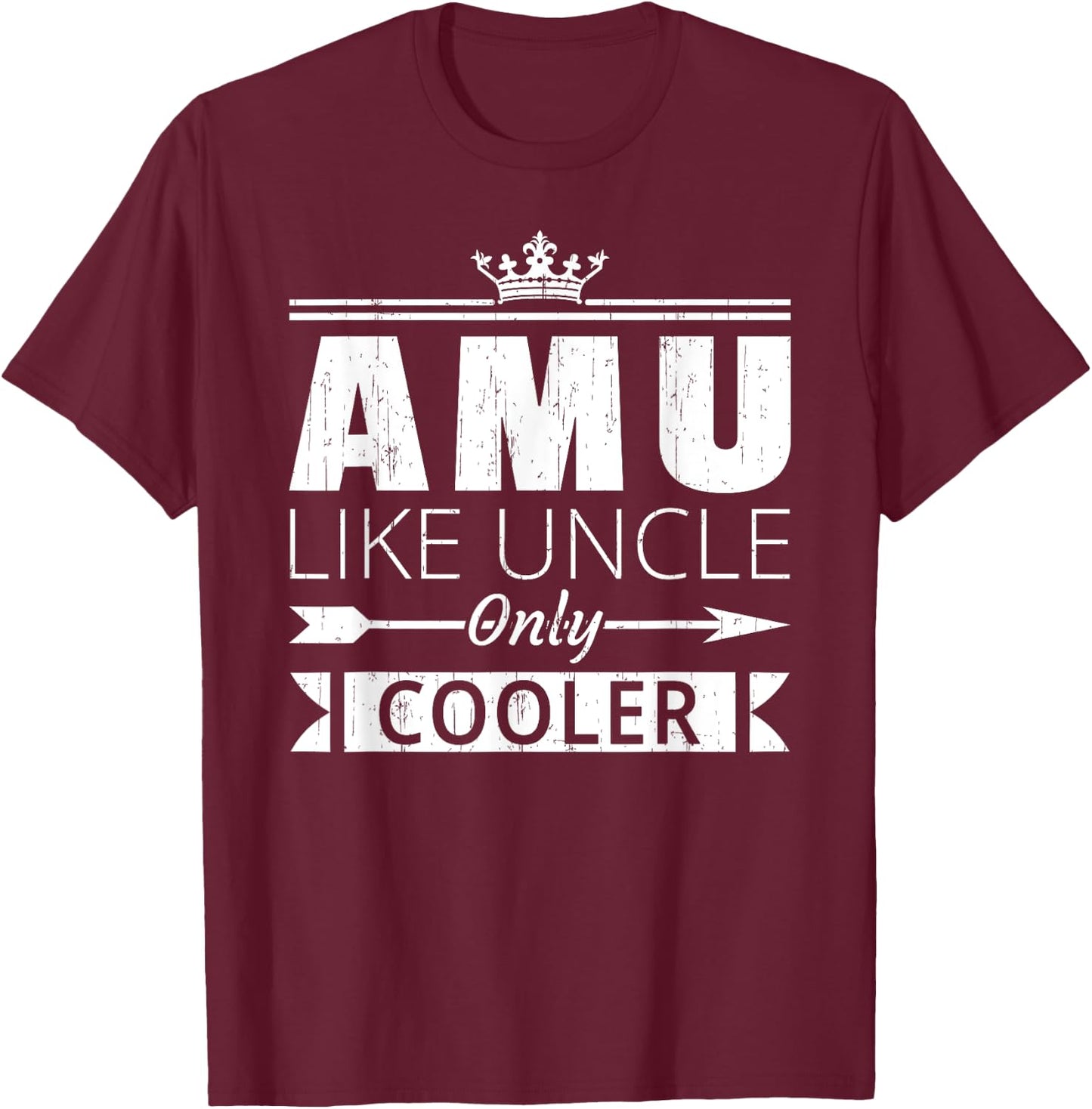 Amu Cooler Funny Iranian Uncle Father's Day T-Shirt - T-Shirt | Maroon