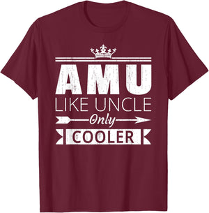 Amu Cooler Funny Iranian Uncle Father's Day T-Shirt - T-Shirt | Maroon