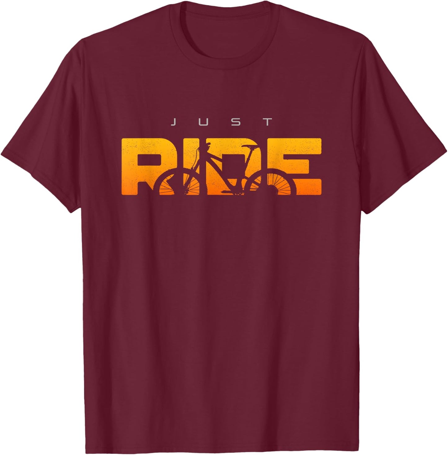 MTB Mountain Bike Apparel - MTB Mountain Bike T-Shirt - T-Shirt | Maroon