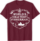 World's Okayest Fisherman Shirt Fishing Lovers Gift T-Shirt - T-Shirt | Maroon