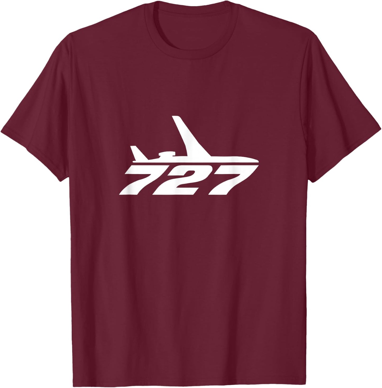 727 Airliner Plane For Avgeeks T-Shirt - T-Shirt | Maroon