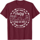 You Dont Have To Be Crazy To Hang Out With Us Beach Vacation T-Shirt - T-Shirt | Maroon