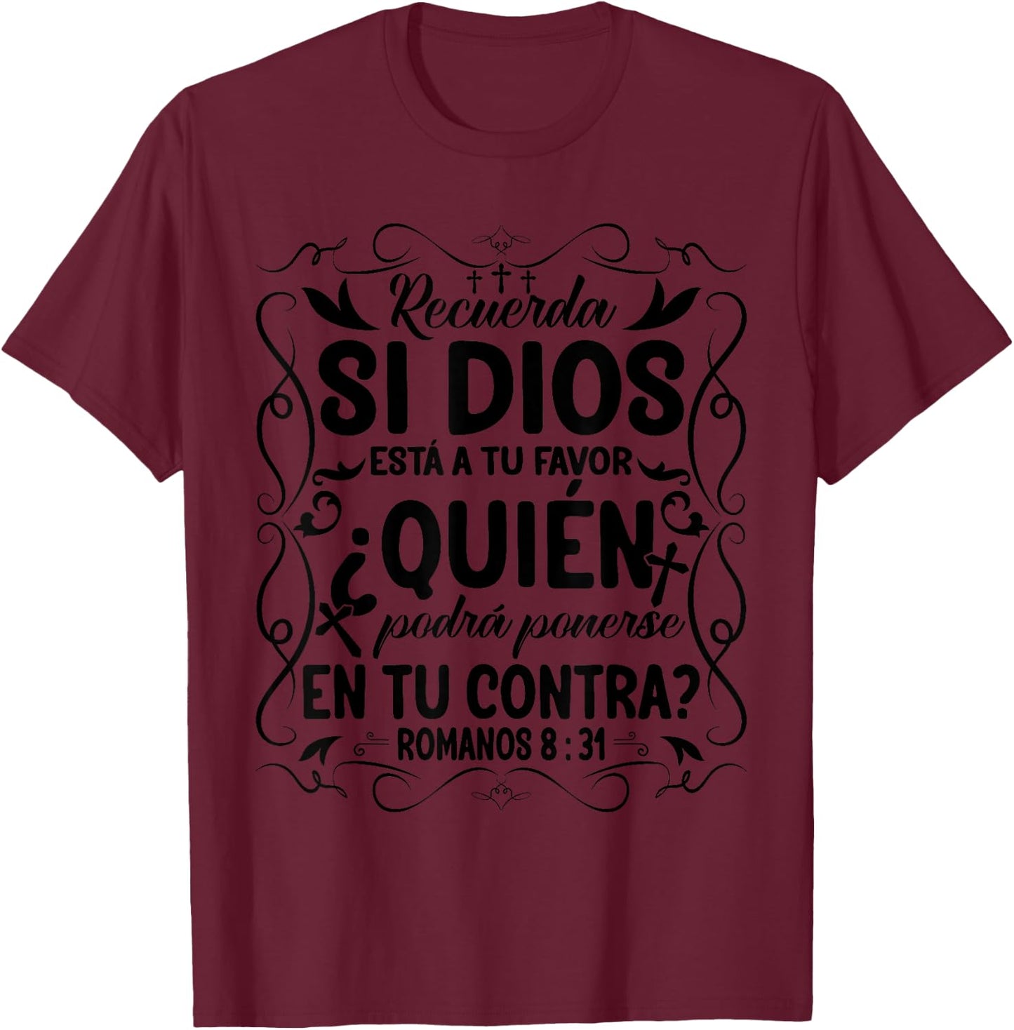 Camisetas Cristianas En Espanol Frases Biblia Jesús Te Ama T-Shirt - T-Shirt | Maroon