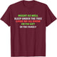 Christmas Humor Men Women Favorite Person Funny Christmas T-Shirt - T-Shirt | Maroon