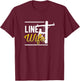 Line Wife Linewife Funny Lineworkers Wives Electrician Shirt T-Shirt - T-Shirt | Maroon
