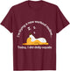 Funny Corgi Workout Routine Today I Did Diddly Squats Lazy T-Shirt - T-Shirt | Maroon