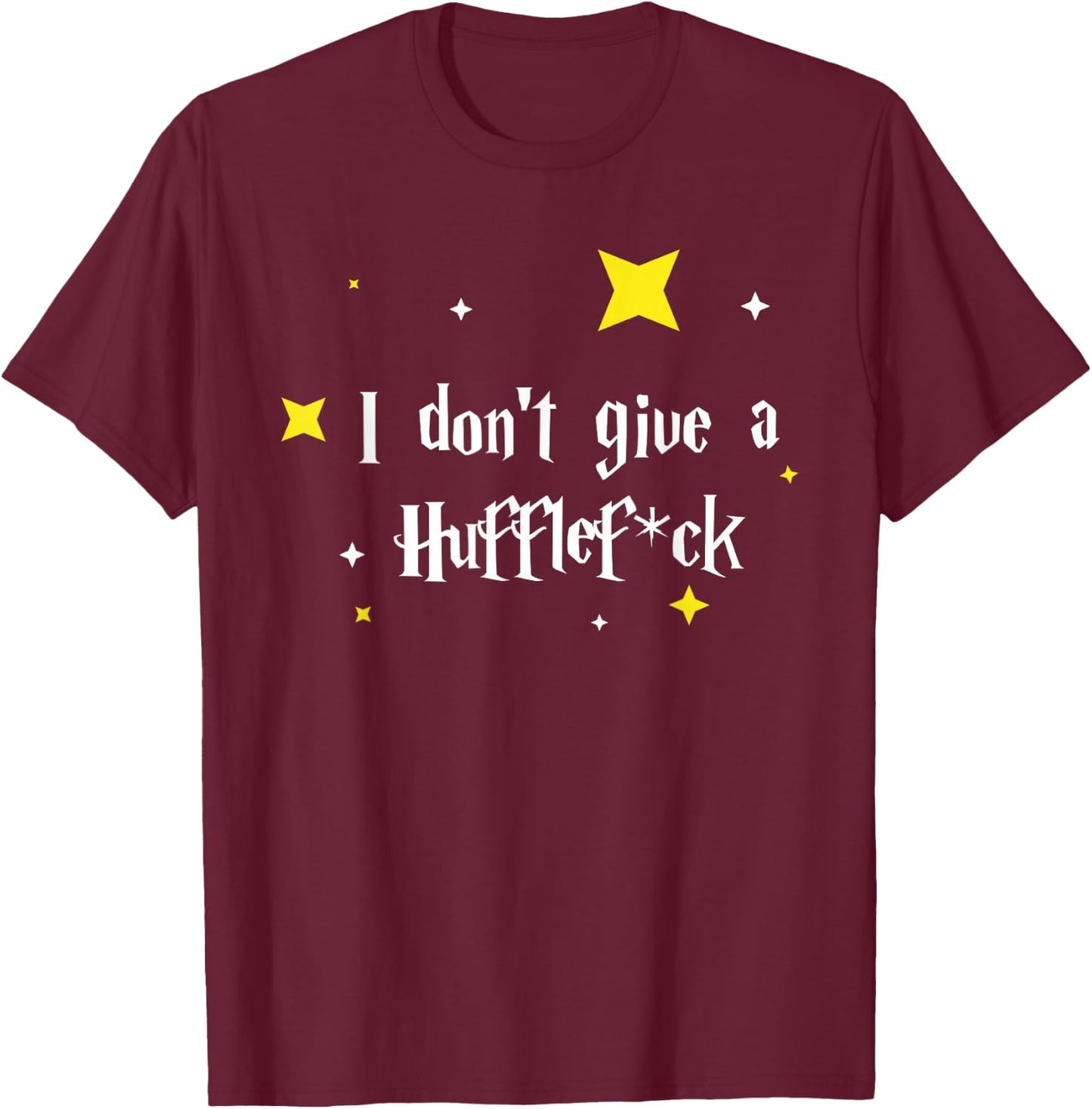 I don't give a Hufflescrew T-Shirt - T-Shirt | Maroon