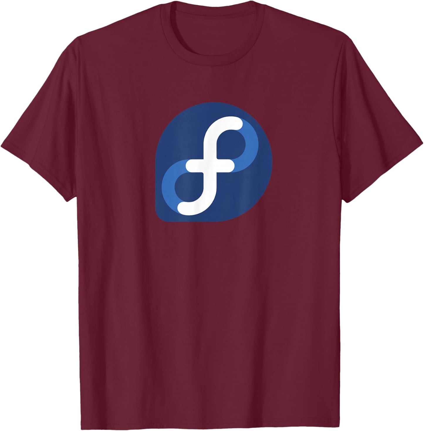 Linux Fedora lover tagline & Logo Open Source Os T-Shirt - T-Shirt | Maroon