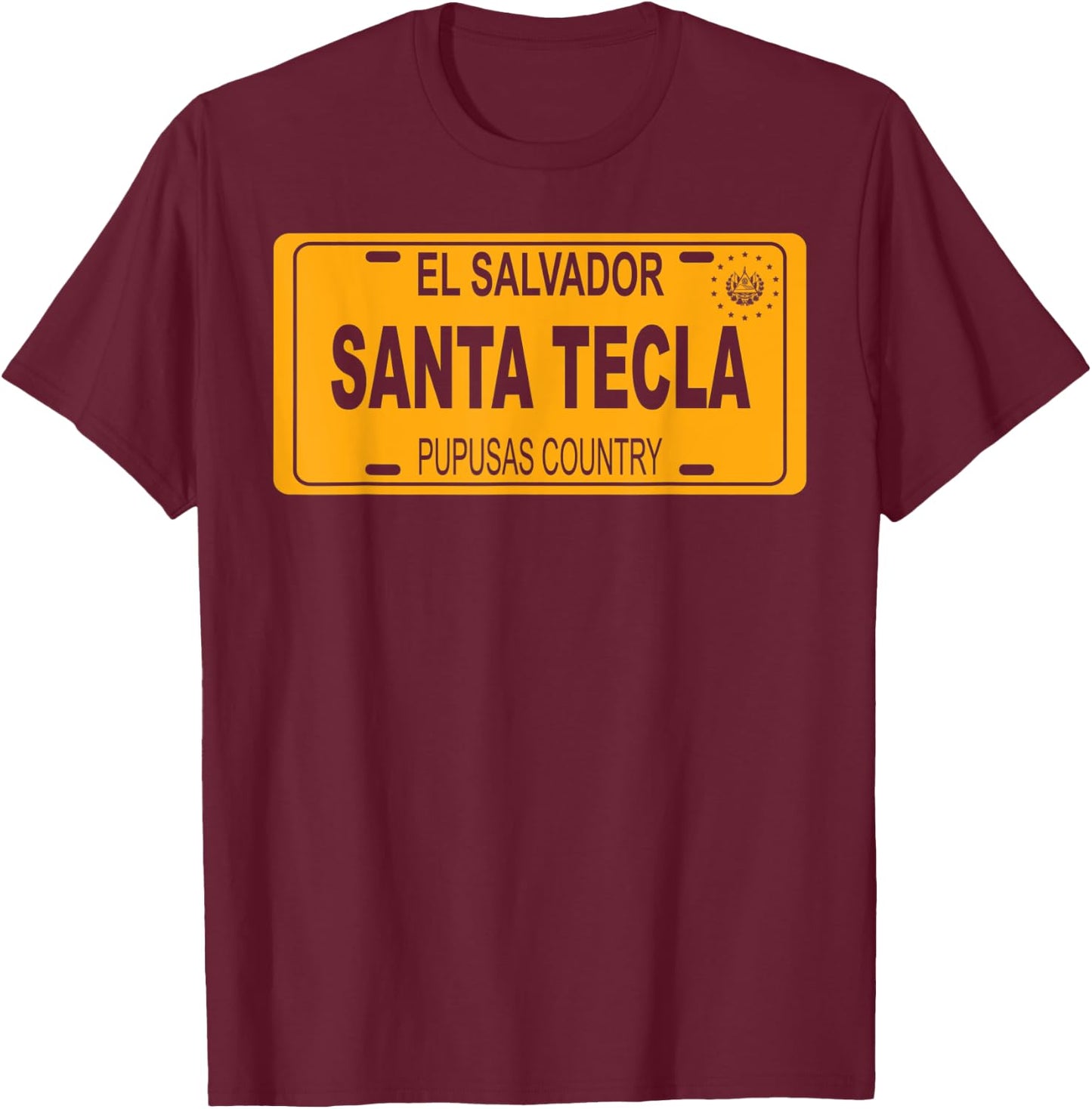 Santa Tecla El Salvador Pupusas Country T-Shirt - T-Shirt | Maroon