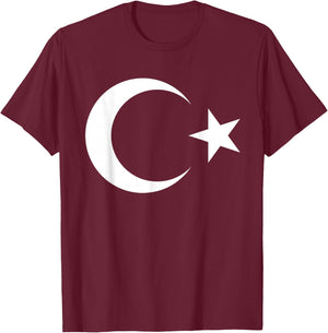 Turkey Flag Cool Turkish Turkiye Flags Top T-Shirt - T-Shirt | Maroon