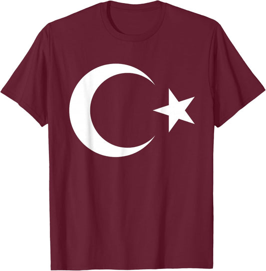 Turkey Flag Cool Turkish Turkiye Flags Top T-Shirt - T-Shirt | Maroon