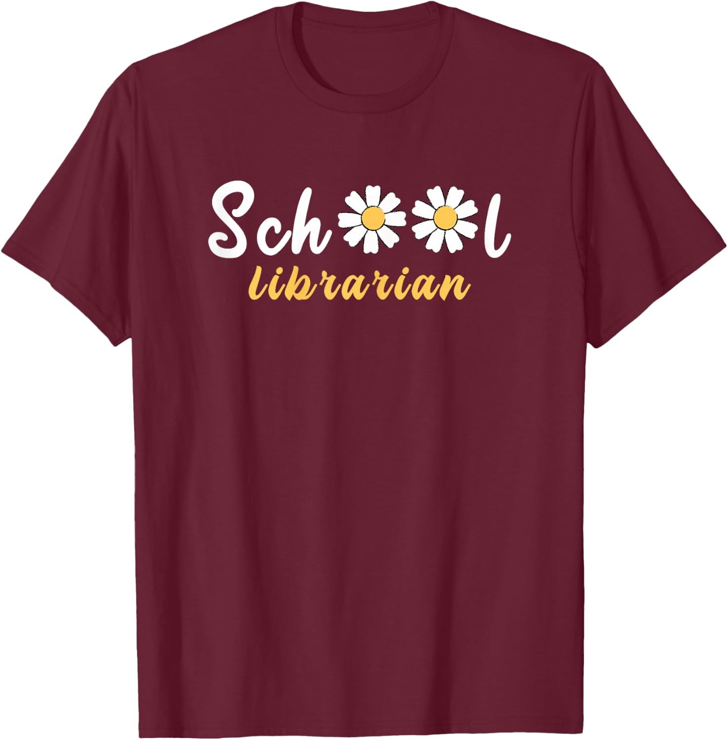 School Librarian T-Shirt - T-Shirt | Maroon