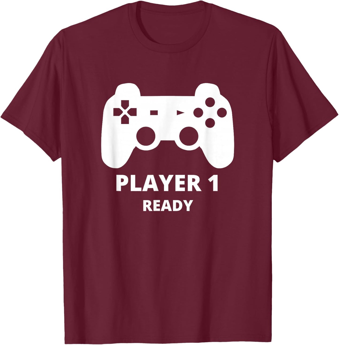 Player 1 shirt kids Player 1 toddler shirt T-Shirt - T-Shirt | Maroon