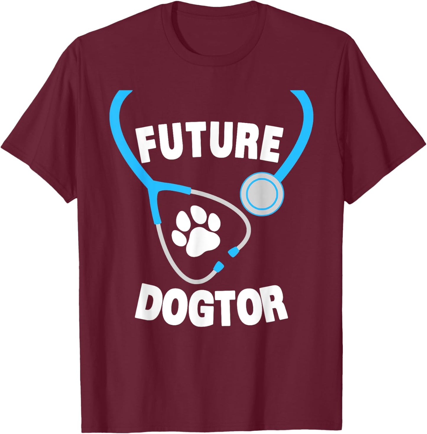 Funny Future Veterinarian Design Women Vet Assistant T-Shirt - T-Shirt | Maroon
