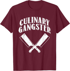 Funny Chef Art Kitchen Restaurant Cooking Lovers T-Shirt - T-Shirt | Maroon