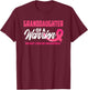 Granddaughter Of A Warrior Breast Cancer Awareness T-Shirt - T-Shirt | Maroon