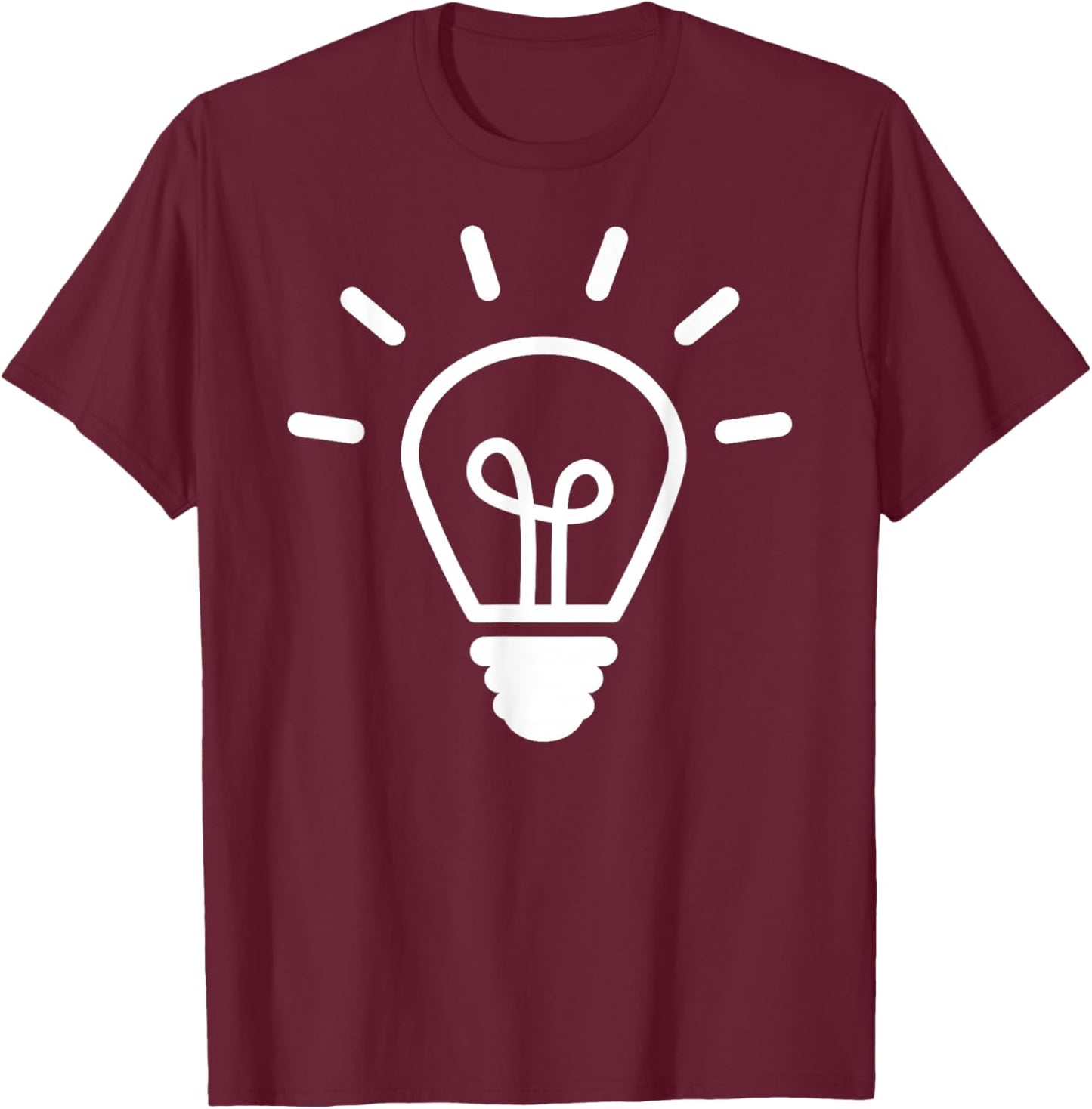 Light Bulb T-Shirt - T-Shirt | Maroon
