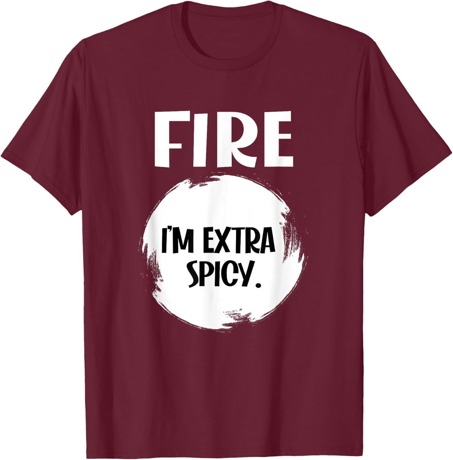 FIRE - Hot Packet Funny Taco Matching Halloween Costume T-Shirt - T-Shirt | Maroon