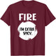 FIRE - Hot Packet Funny Taco Matching Halloween Costume T-Shirt - T-Shirt | Maroon