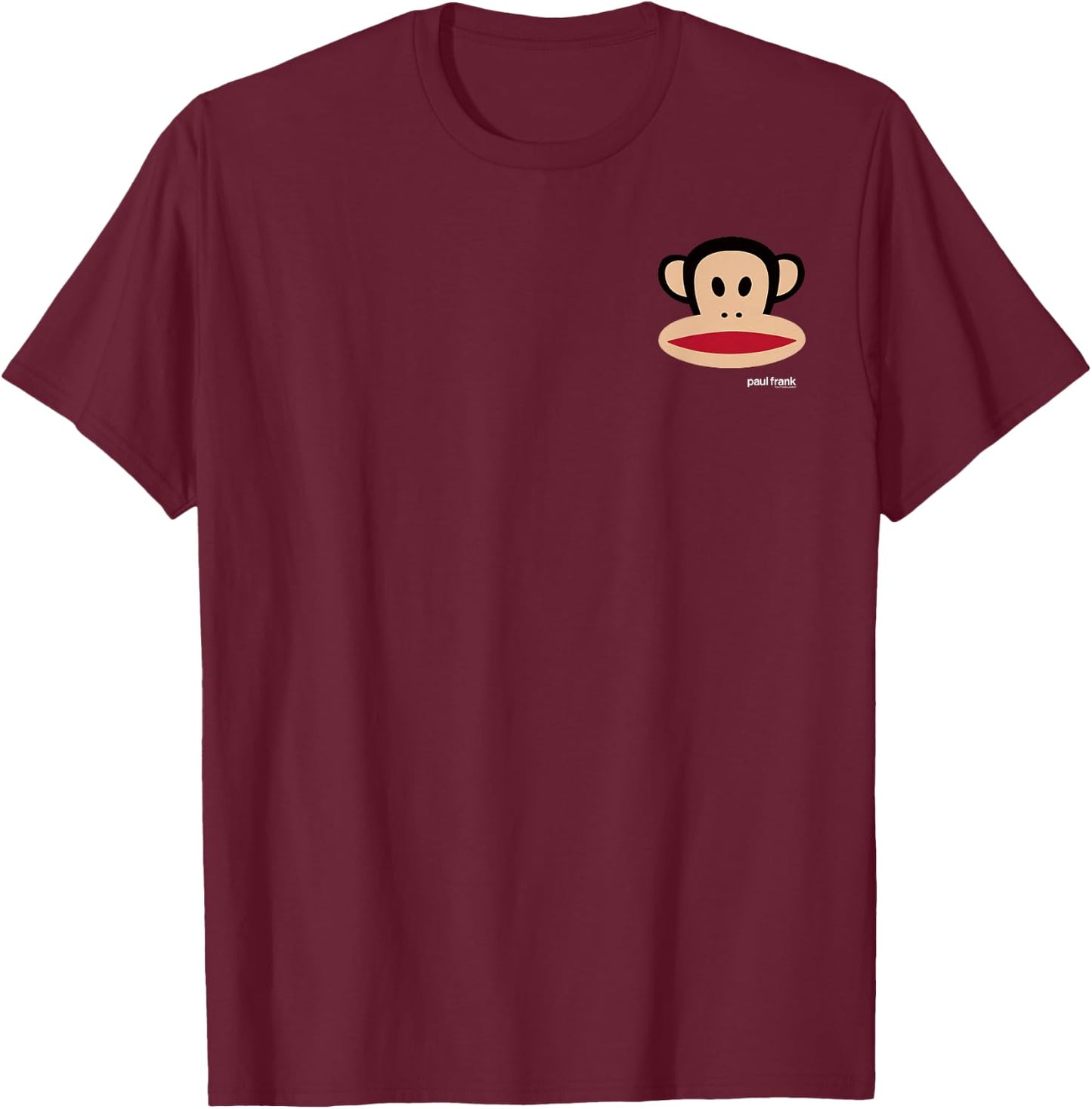 Paul Frank Julius Pocket Face Logo T-Shirt - T-Shirt | Maroon