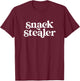 Snack Stealer - Funny Toddler T-Shirt - T-Shirt | Maroon