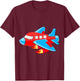 Boy Gifts Airplane Shirts For Boys. Airplane Shirts For Kids T-Shirt - T-Shirt | Maroon