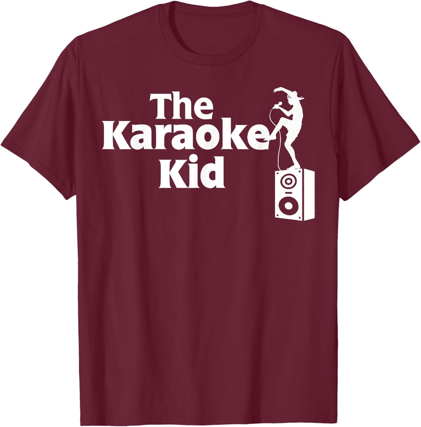 The Karaoke Kid funny Karaoke T-Shirt - T-Shirt | Maroon