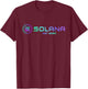 Solana SOL Coin Crypto Logo Blockchain | Solana T-Shirt - T-Shirt | Maroon