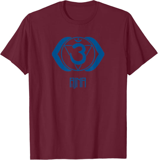 Third Eye chakra Vishuddha T shirt Women, Men, Youth T-Shirt - T-Shirt | Maroon