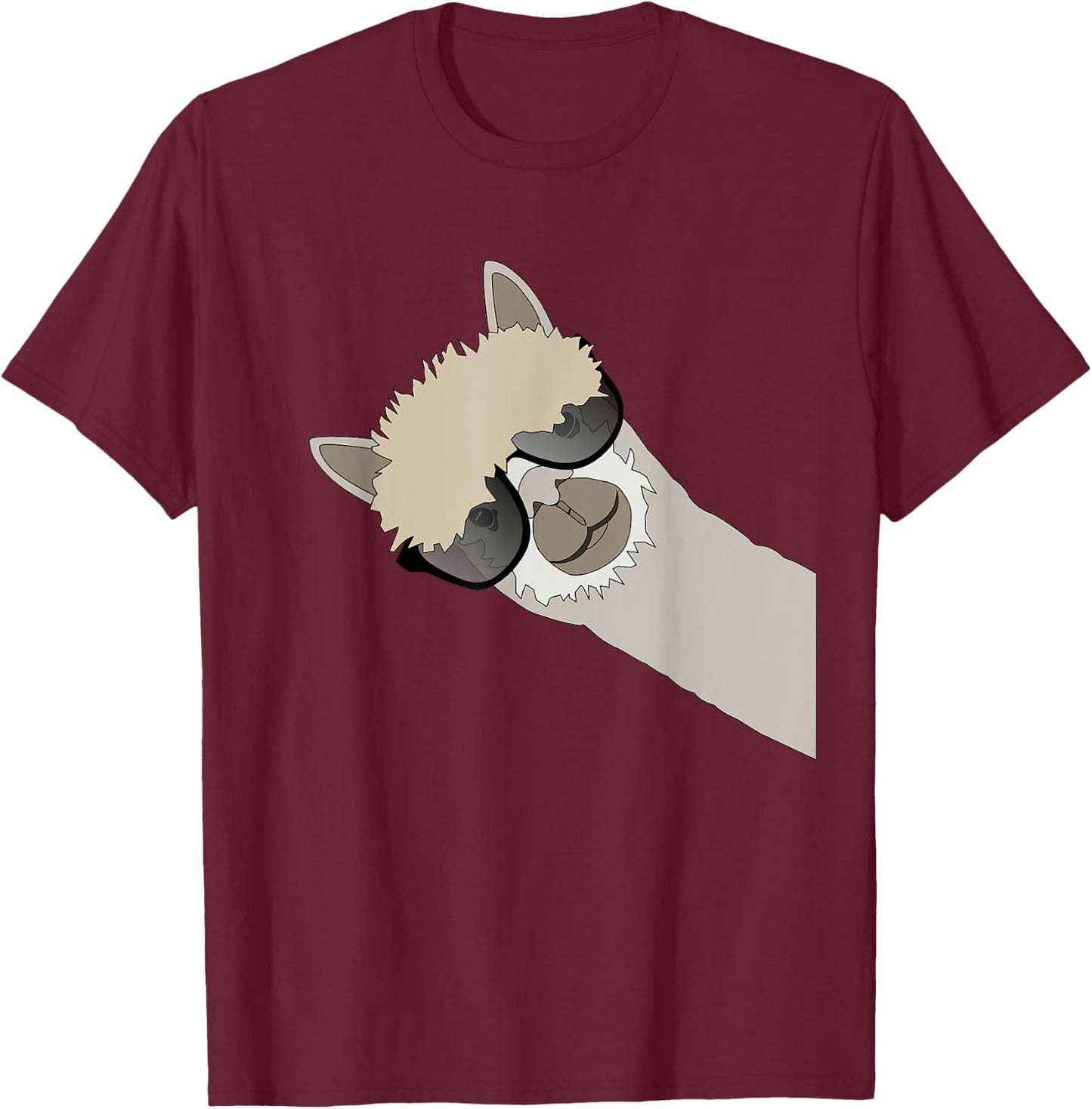 Alpaca Llama Gift Funny Cool Llama Deco T-Shirt - T-Shirt | Maroon
