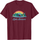 Lake Almanor - Rainbow Lake Souvenir T-Shirt - T-Shirt | Maroon