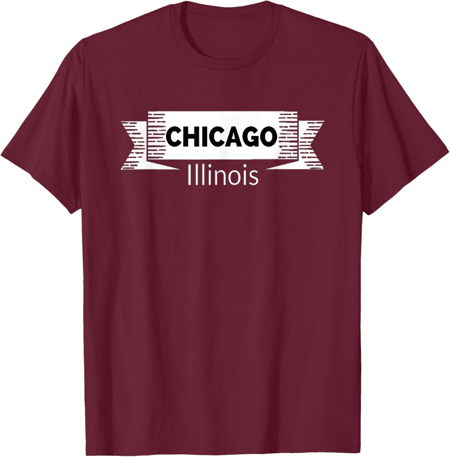 Vintage Chicago Illinois State Souvenir Pride , Women T-Shirt - T-Shirt | Maroon