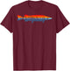 Vintage Nature Outdoor Fishing - Fisher Chain Pickerel T-Shirt - T-Shirt | Maroon