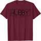 Hubby Est. 2025 Matching Couple Married 2025 Hubby T-Shirt - T-Shirt | Maroon