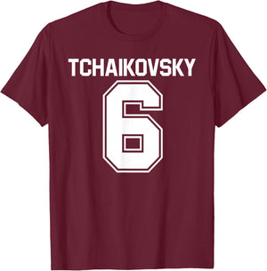 Tchaikovsky 6 Orchestra Composer Symphony T-Shirt - T-Shirt | Maroon