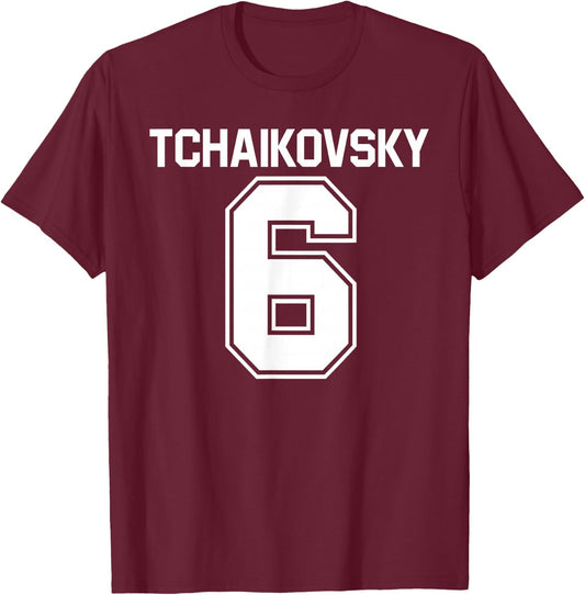 Tchaikovsky 6 Orchestra Composer Symphony T-Shirt - T-Shirt | Maroon